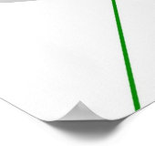 Abstracte groene grijze off-White zwarte AP0002 Poster (Hoek)