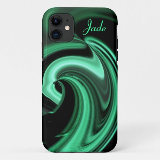 Abstracte groene iPhone 5 hoesje *Personalize* (Achterkant)