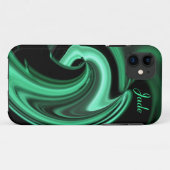 Abstracte groene iPhone 5 hoesje *Personalize* (Achterkant (horizontaal))