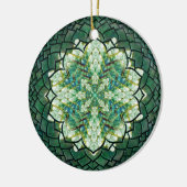 Abstracte groene Ivy Mandala Ornament (Links)