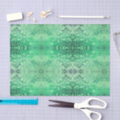 Abstracte groene jewel toon kaliedoscoop belletjes tissuepapier (Craft)