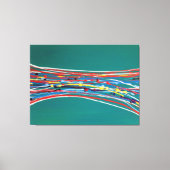 Abstracte groene kunst Hedendaags Canvas Afdruk (Voorkant)