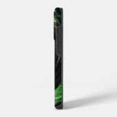 Abstracte groene kunst rond de wereld iPhone hoesje (Linkerkant)