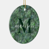 Abstracte groene kwarts marmer graniet kalligrafie keramisch ornament (Rechts)