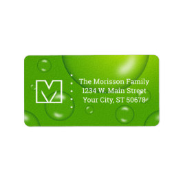 Abstracte groene Limoen Etiket