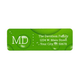 Abstracte groene Limoen Etiket