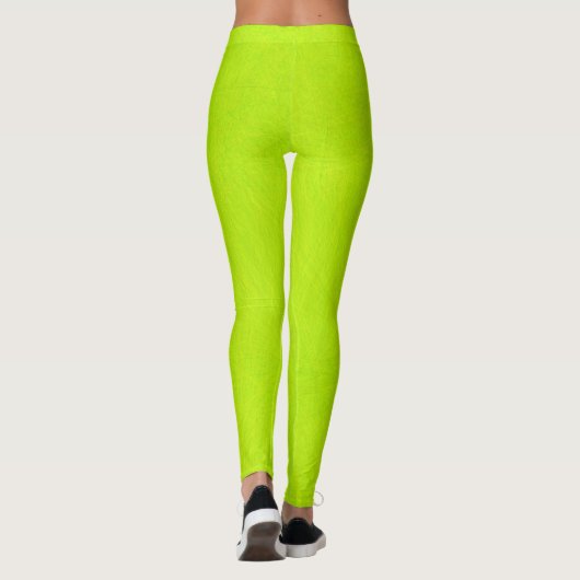Abstracte groene Limoen Leggings (Achterkant)