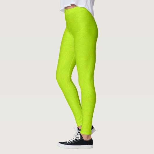 Abstracte groene Limoen Leggings (Links)