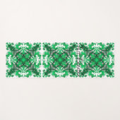 Abstracte groene mandala psychedelische vlinder we yogamat (Voorkant (horizontaal))