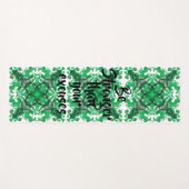 Abstracte groene mandala psychedelische vlinder yogamat (Voorkant (horizontaal))