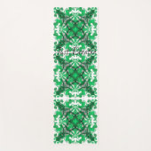 Abstracte groene mandala psychedelische vlinderdra yogamat (Voorkant)