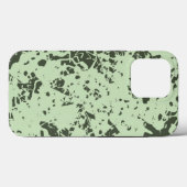 Abstracte Groene Marmer met Splashes van Verf Case-Mate iPhone Case (Achterkant (horizontaal))