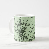 Abstracte Groene Marmer met Splashes van Verf Koffiemok (Voorkant links)