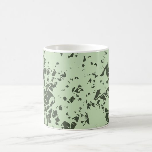 Abstracte Groene Marmer met Splashes van Verf Koffiemok (Center)