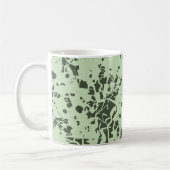 Abstracte Groene Marmer met Splashes van Verf Koffiemok (Links)