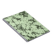 Abstracte Groene Marmer met Splashes van Verf Notitieboek (Rechterzijde)