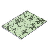 Abstracte Groene Marmer met Splashes van Verf Notitieboek (Linkerzijde)