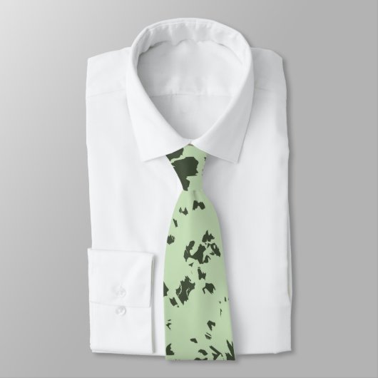 Abstracte Groene Marmer met Splashes van Verf Stropdas (Gebonden)