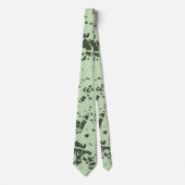 Abstracte Groene Marmer met Splashes van Verf Stropdas (Voorkant)