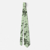 Abstracte Groene Marmer met Splashes van Verf Stropdas (Achterkant)