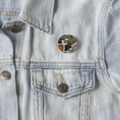 Abstracte groene marmer | Moderne esthetiek Ronde Button 3,2 Cm (In situ)