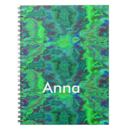 Abstracte groene marmer notitieboek