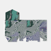 Abstracte Groene Marmeren Wervelkunst Favoriete do Bedankdoosjes (Uitgevouwen)
