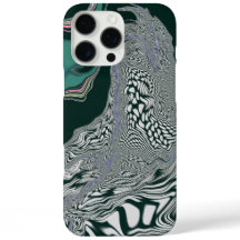 Abstracte Groene Marmeren Wervelkunst iPhone Case