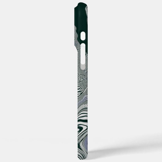 Abstracte Groene Marmeren Wervelkunst iPhone Case (Achterkant / Links)