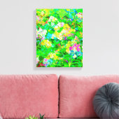 Abstracte groene Natuur kunst Canvas Afdruk (Insitu (Woonkamer))