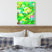 Abstracte groene Natuur kunst Canvas Afdruk (Insitu (Slaapkamer))
