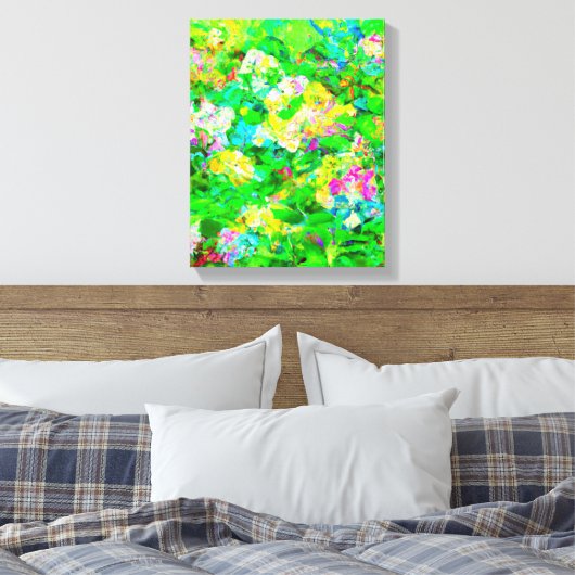 Abstracte groene Natuur kunst Canvas Afdruk (Insitu (Slaapkamer))