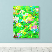 Abstracte groene Natuur kunst Canvas Afdruk (Insitu (Houten vloer))