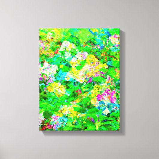 Abstracte groene Natuur kunst Canvas Afdruk (Voorkant)