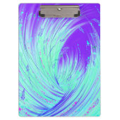 Abstracte groene paarse betoverde tuin klembord (Voorkant)