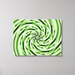 Abstracte groene schoorsteenschroot van eieren canvas afdruk