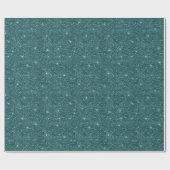Abstracte Groene Sparkle Glitter Kerstmis Cadeaupapier (Vlak)