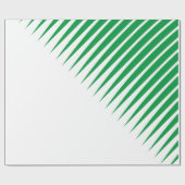 Abstracte groene spikes palmbladeren patronen wit cadeaupapier (Vlak)