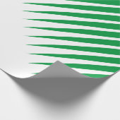 Abstracte groene spikes palmbladeren patronen wit cadeaupapier (Hoek)