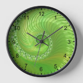 Abstracte groene spiraalfractaal (Voorkant)