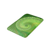 Abstracte groene spiraalfractaal badmat (Gekanteld)