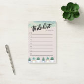 Abstracte groene verfspat, Cactus Takenlijst Post-it® Notes (Kantoor)
