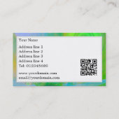 Abstracte Groene Visitekaartjes (Achterkant)