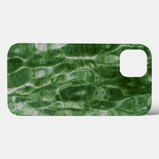 Abstracte groene waterrimpelingen Case-Mate iPhone case (Achterkant (horizontaal))