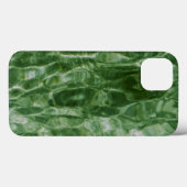 Abstracte groene waterrimpelingen Case-Mate iPhone case (Achterkant (horizontaal))