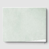 Abstracte groene waterverf bruiloft gastenboek (Achterkant)