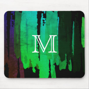Abstracte groene Waterverf Splatter Art  Muismat