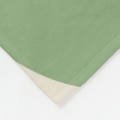 Abstracte groene Wavy Stripe Modern Spring Summer Fleece Deken (Hoek)