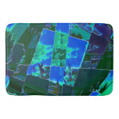 Abstracte groene weidedelen en blauwe hemel, in de badmat (Voorkant)