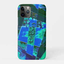 Abstracte groene weidedelen en blauwe hemel, in de Case-Mate iPhone case